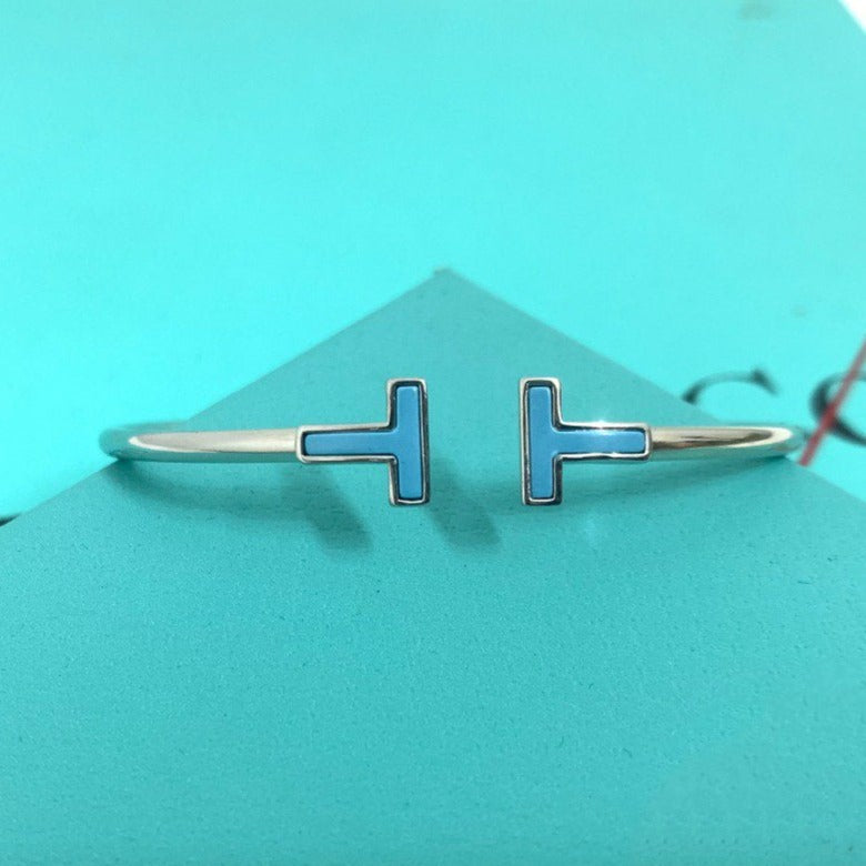[⭐Sparkve Jewels]T BRACELET 1.8MM TURQUOISE