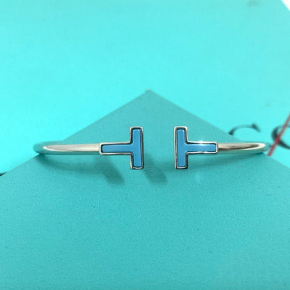 [⭐Sparkve Jewels]T BRACELET 1.8MM TURQUOISE