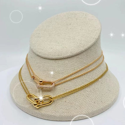 [⭐Sparkve Jewels]HARDWEAR GOLD DOUBLE LINK NECKLACE