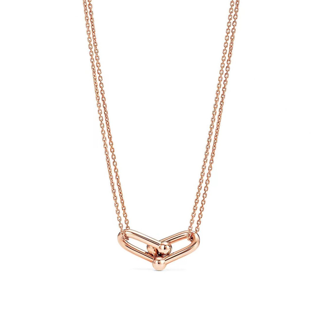 [⭐Sparkve Jewels]HARDWEAR GOLD DOUBLE LINK NECKLACE