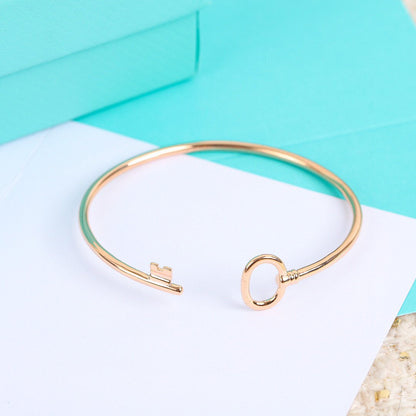 [⭐Sparkve Jewels]KEY WIRE OVAL BRACELET