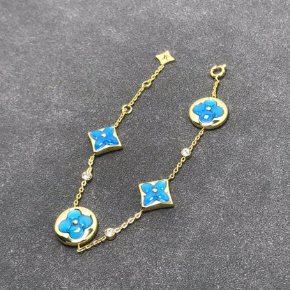 [⭐Sparkve]STAR AND SUN TURQUOISE 4 MOTIFS 3 DIAMONDS
