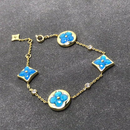 [⭐Sparkve]STAR AND SUN TURQUOISE 4 MOTIFS 3 DIAMONDS