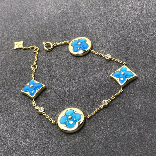 [⭐Sparkve]STAR AND SUN TURQUOISE 4 MOTIFS 3 DIAMONDS