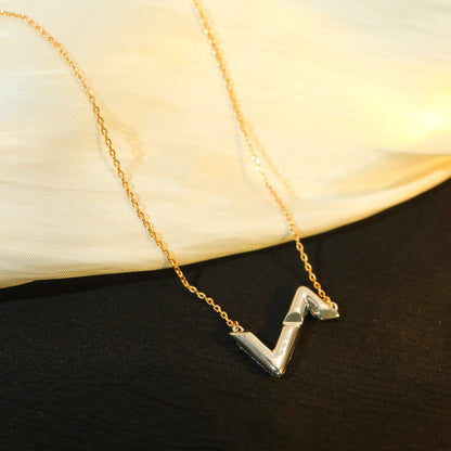[⭐Sparkve]VOLT SILVER DIAMOND PEDANT NECKLACE