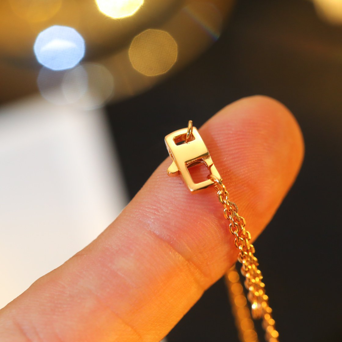 [⭐Sparkve]STAR AND SUN DIAMOND PINK GOLD NECKLACE