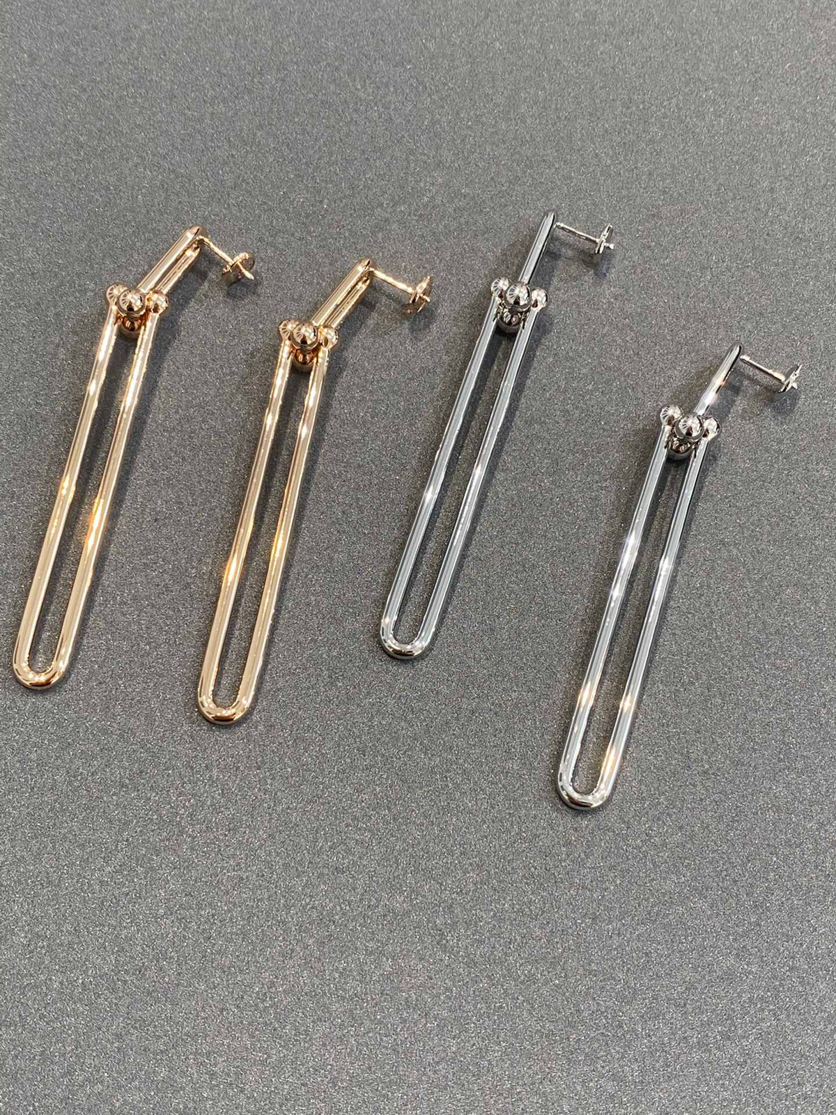 [⭐Sparkve Jewels]HARDWEAR DOUBLE LONG LINK EARRINGS