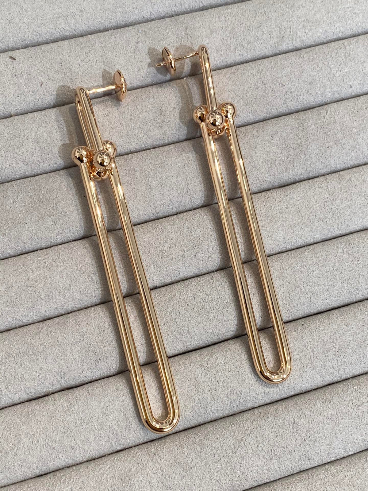[⭐Sparkve Jewels]HARDWEAR DOUBLE LONG LINK EARRINGS
