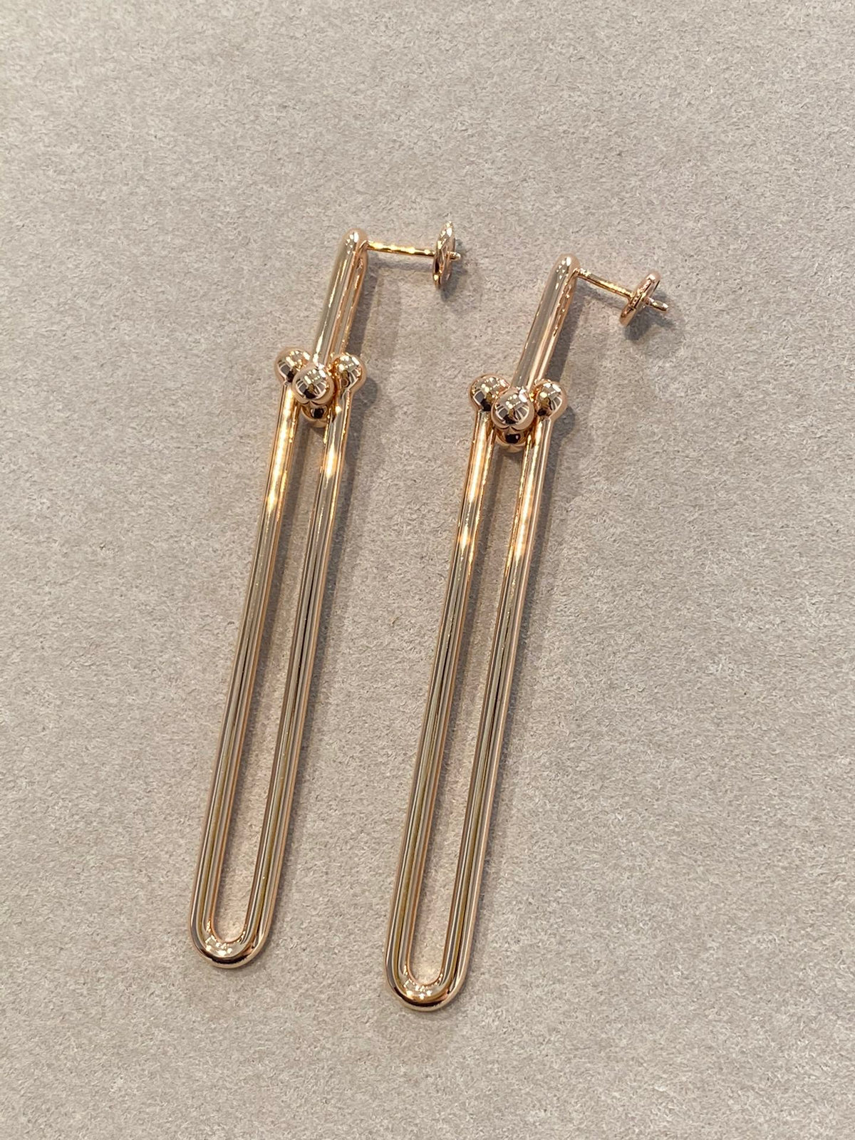 [⭐Sparkve Jewels]HARDWEAR DOUBLE LONG LINK EARRINGS