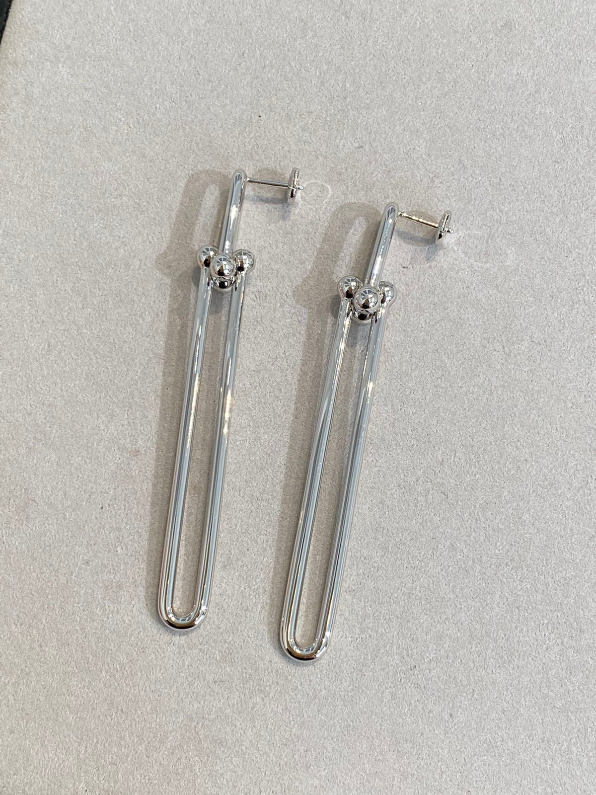 [⭐Sparkve Jewels]HARDWEAR DOUBLE LONG LINK EARRINGS