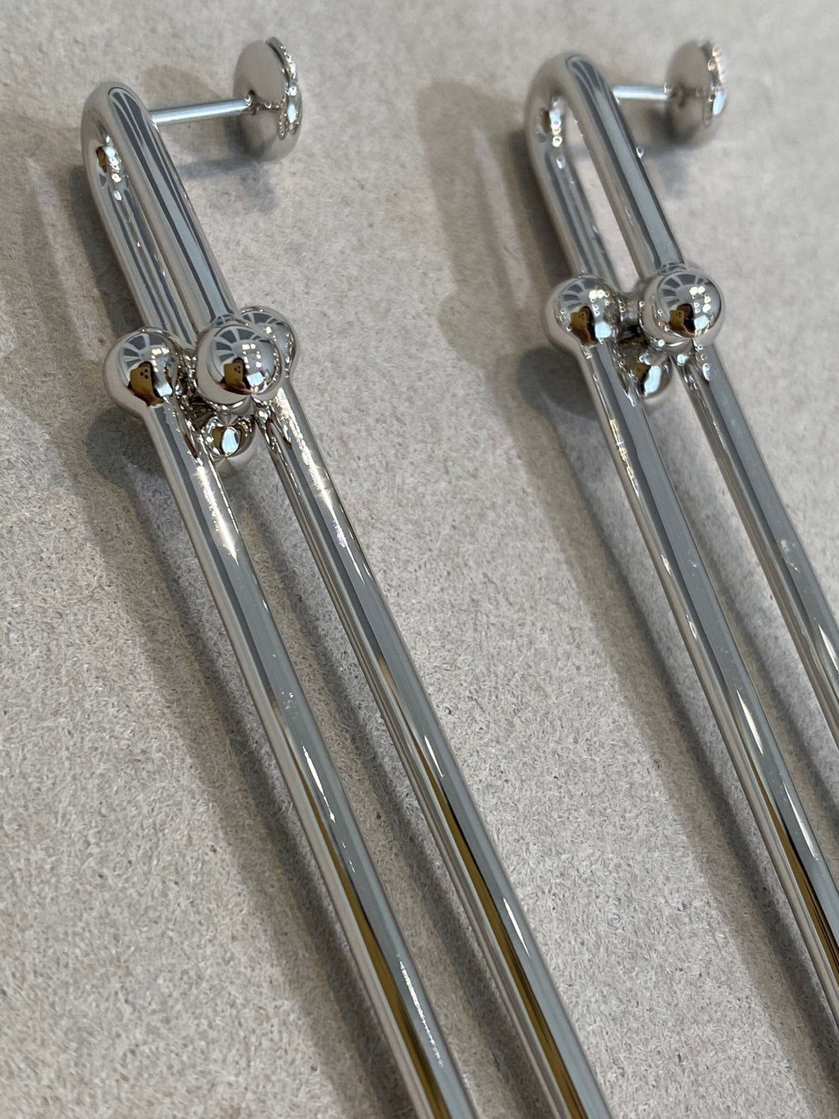 [⭐Sparkve Jewels]HARDWEAR DOUBLE LONG LINK EARRINGS