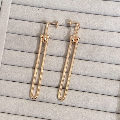[⭐Sparkve Jewels]HARDWEAR DOUBLE LONG LINK EARRINGS
