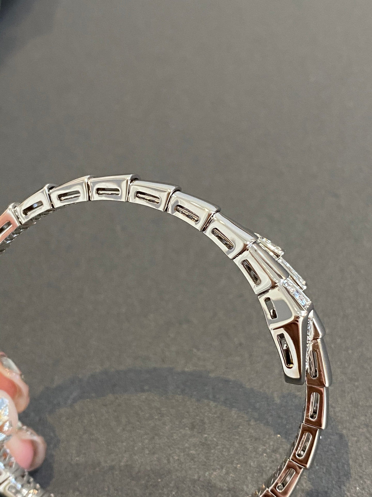 [⭐Sparkve]SERPENTI BRACELET DIAMONDS SILVER