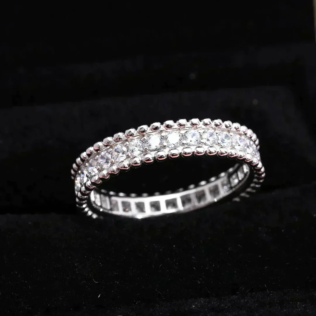 [⭐Sparkve]PERLEE DIAMOND SILVER RING
