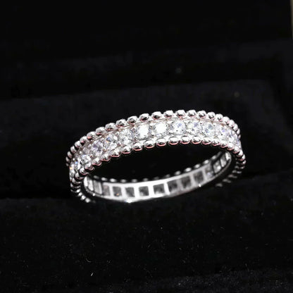 [⭐Sparkve]PERLEE DIAMOND SILVER RING