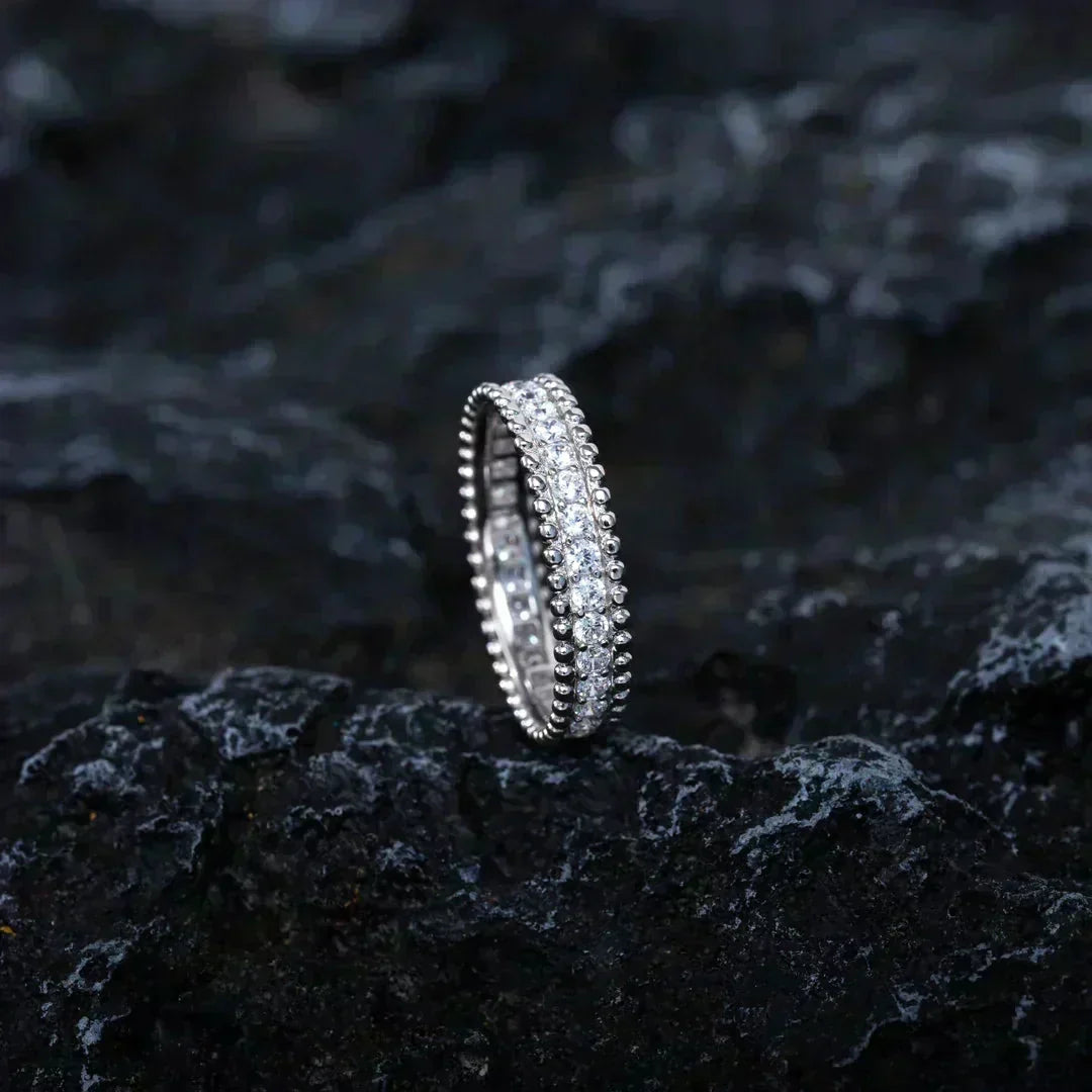 [⭐Sparkve]PERLEE DIAMOND SILVER RING