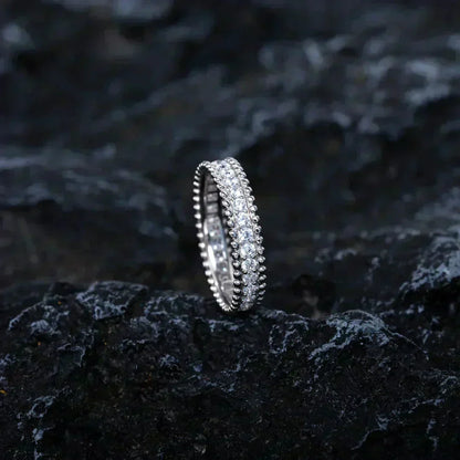 [⭐Sparkve]PERLEE DIAMOND SILVER RING