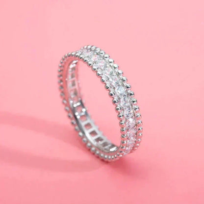 [⭐Sparkve]PERLEE DIAMOND SILVER RING