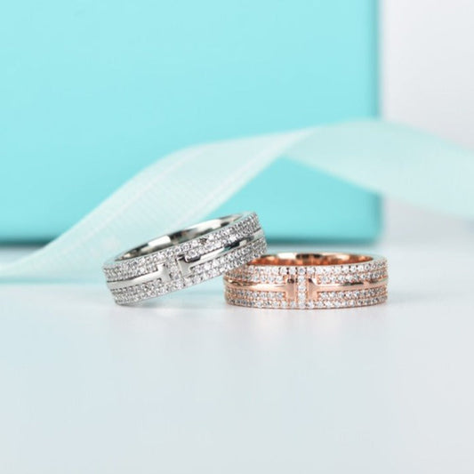 [⭐Sparkve Jewels]T WIRE DIAMOND RING