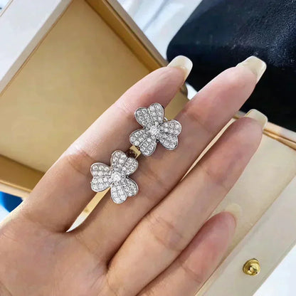 [⭐Sparkve]CLOVER COMOS DIAMOND EARRINGS SILVER