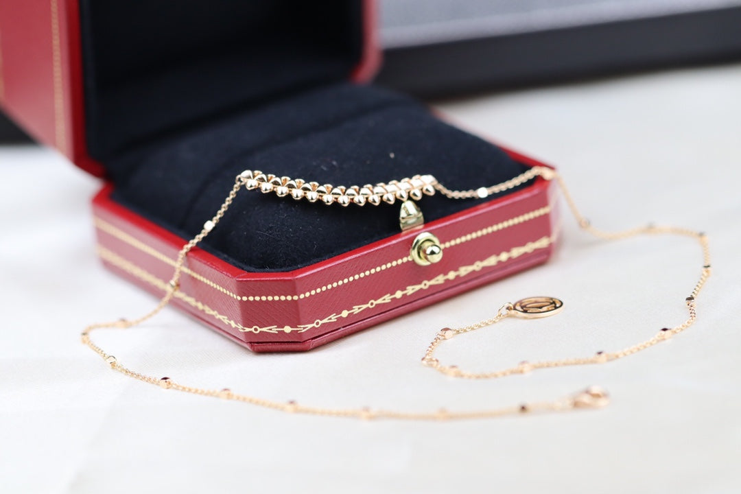 [⭐Sparkve]CLASH PINK GOLD NECKLACE