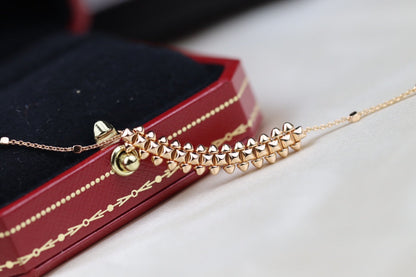 [⭐Sparkve]CLASH PINK GOLD NECKLACE