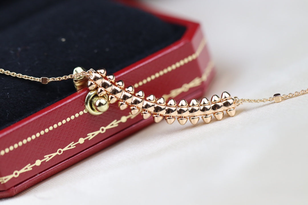 [⭐Sparkve]CLASH PINK GOLD NECKLACE