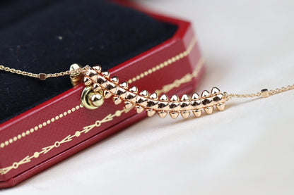 [⭐Sparkve]CLASH PINK GOLD NECKLACE