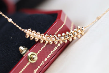 [⭐Sparkve]CLASH PINK GOLD NECKLACE