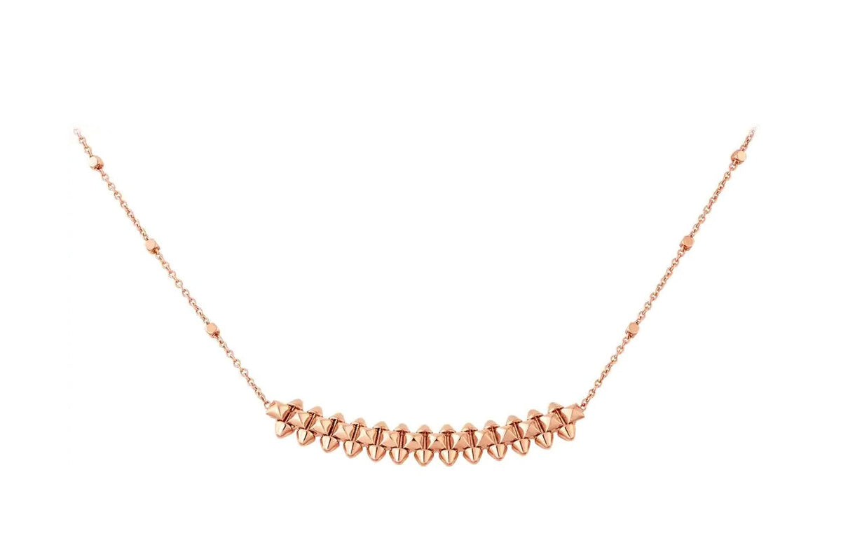 [⭐Sparkve]CLASH PINK GOLD NECKLACE