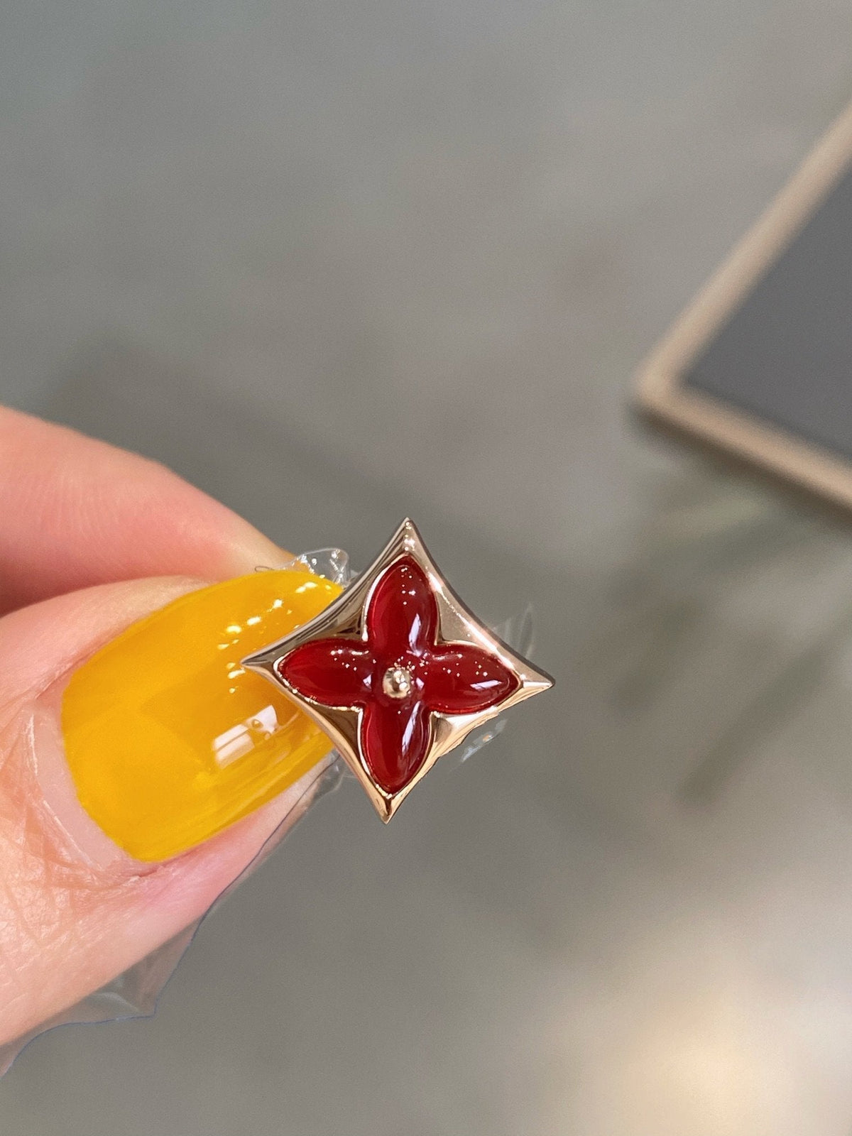 [⭐Sparkve]STAR AND SUN PINK GOLD CARNELIAN STUD EARRINGS