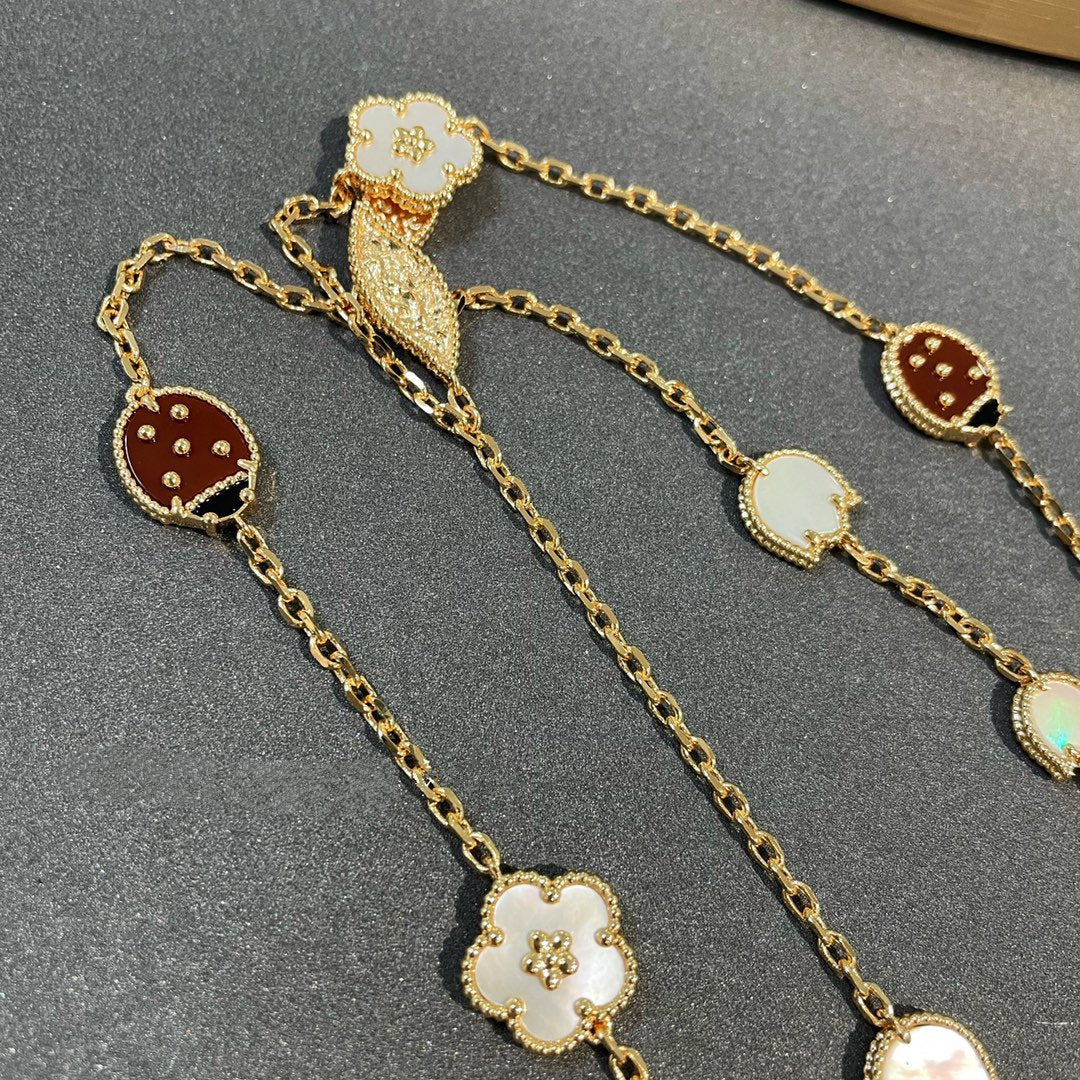 [⭐Sparkve]Sparkve SPRING 15 MOTIFS GOLD NECKLACE