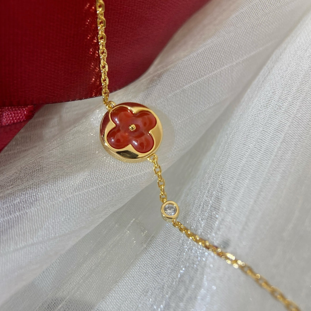 [⭐Sparkve]SUN PEDANT CARNELIAN BRACELET
