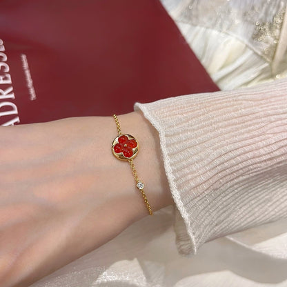 [⭐Sparkve]SUN PEDANT CARNELIAN BRACELET