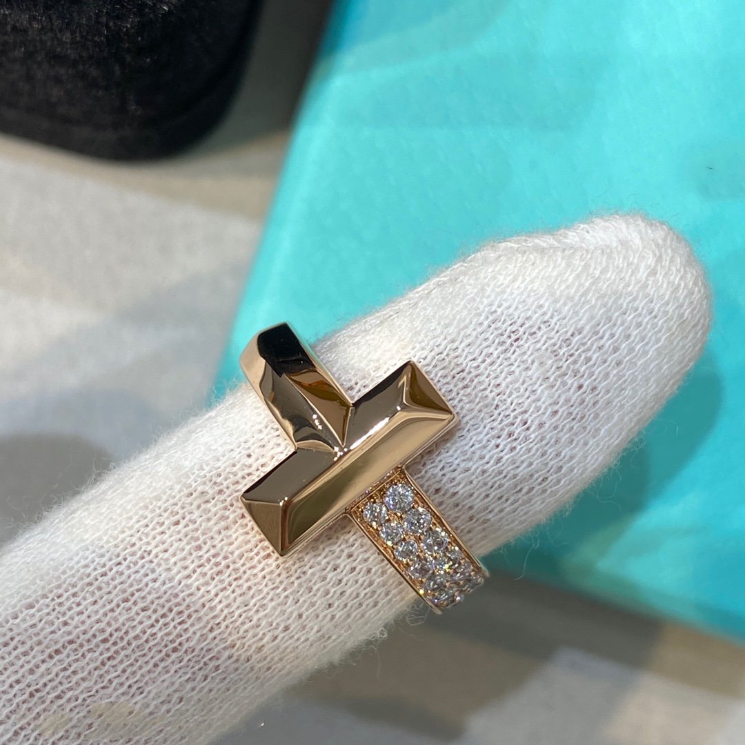 [⭐Sparkve Jewels]T WIRE MEDIUM DIAMOND RING