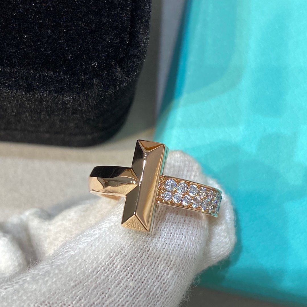 [⭐Sparkve Jewels]T WIRE MEDIUM DIAMOND RING