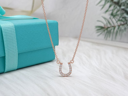 [⭐Sparkve Jewels]U PEDANT DIAMOND NECKLACE