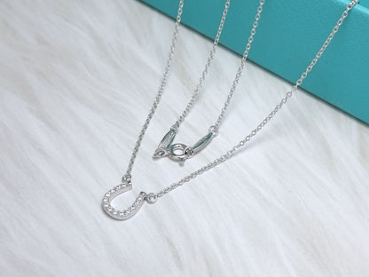 [⭐Sparkve Jewels]U PEDANT DIAMOND NECKLACE
