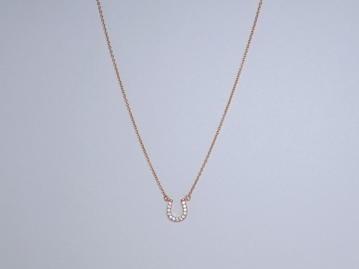 [⭐Sparkve Jewels]U PEDANT DIAMOND NECKLACE