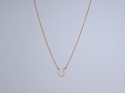 [⭐Sparkve Jewels]U PEDANT DIAMOND NECKLACE