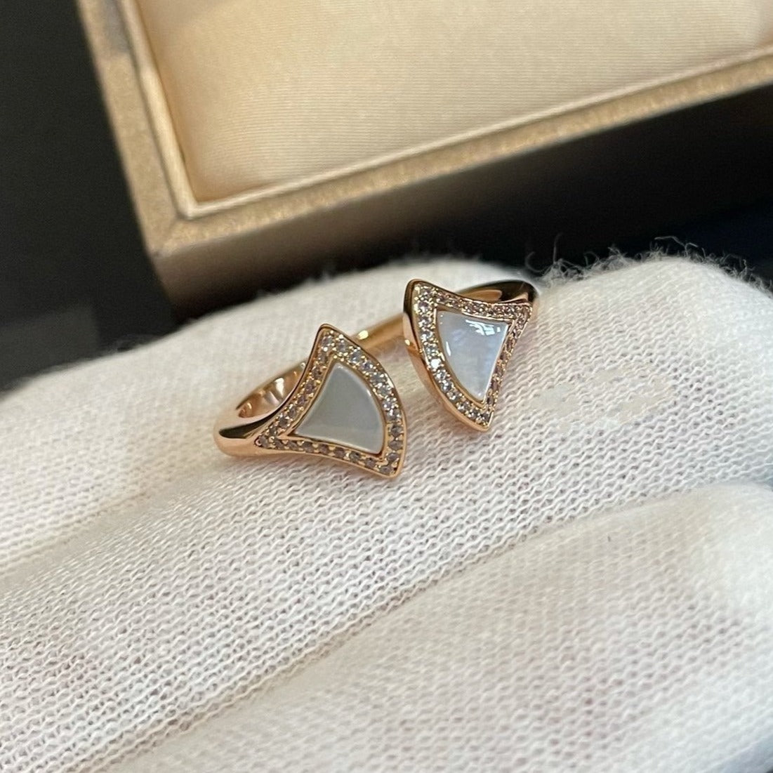 [⭐Sparkve]DREAM MOP DIAMOND OPEN RING