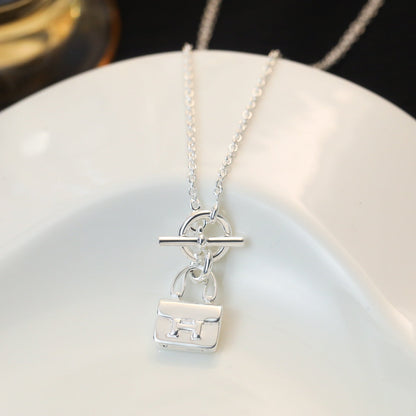 [⭐Sparkve]POP H PEDANT SILVER NECKLACE