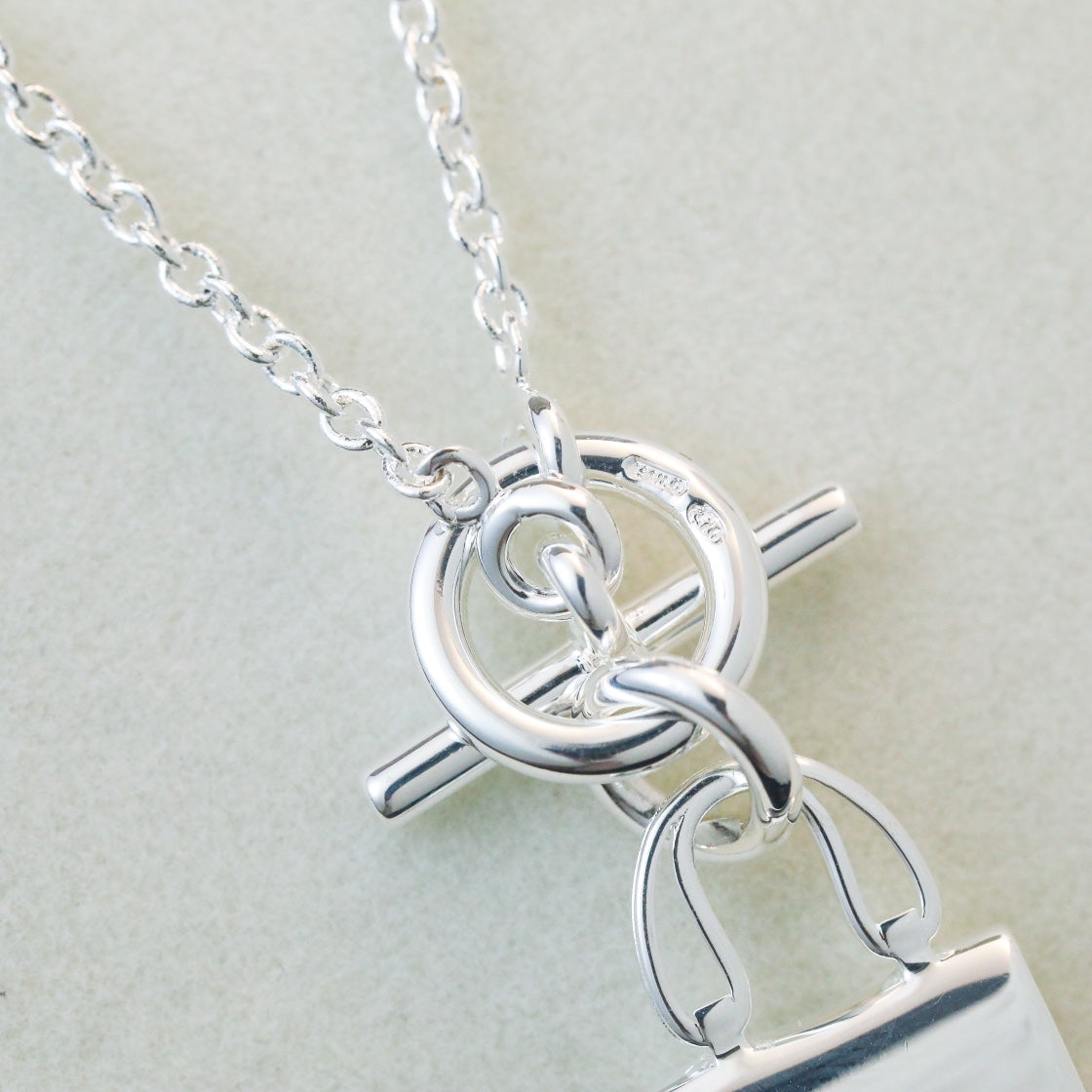[⭐Sparkve]POP H PEDANT SILVER NECKLACE