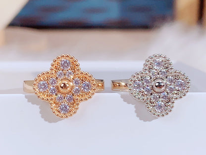 [⭐Sparkve]CLOVER DIAMOND RING