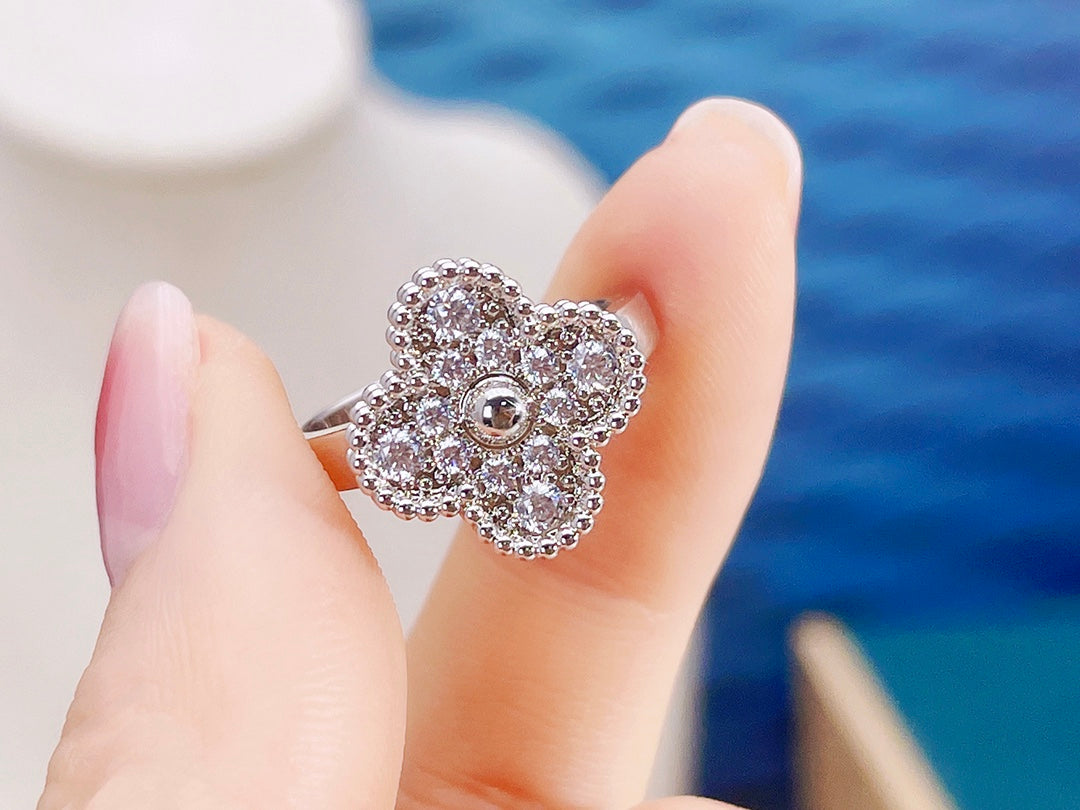 [⭐Sparkve]CLOVER DIAMOND RING