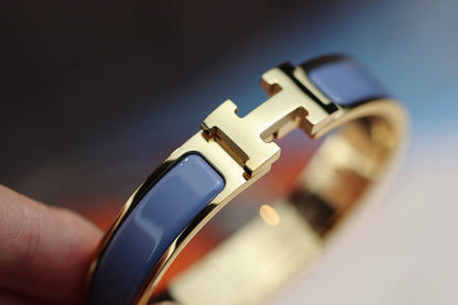 [⭐Sparkve]H BRACELET 12MM BLUE GRAY