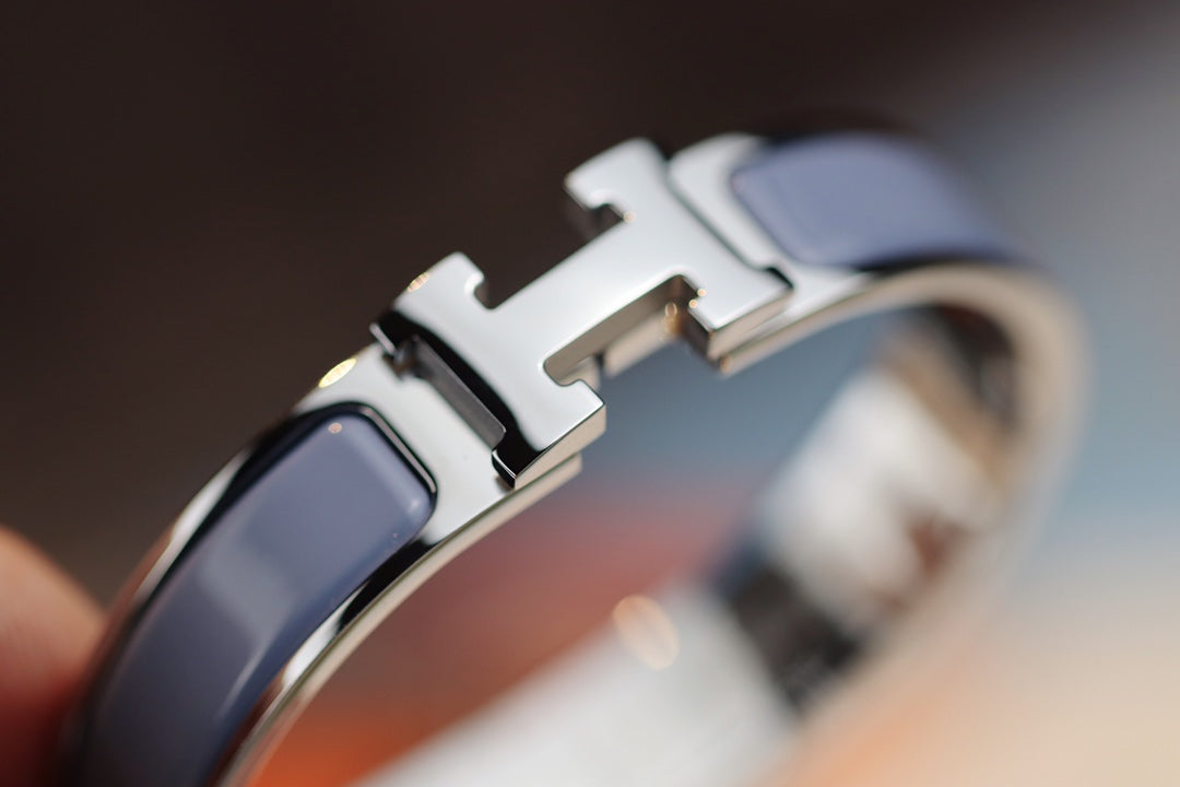 [⭐Sparkve]H BRACELET 12MM BLUE GRAY