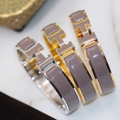 [⭐Sparkve]H BRACELET 12MM BROWN