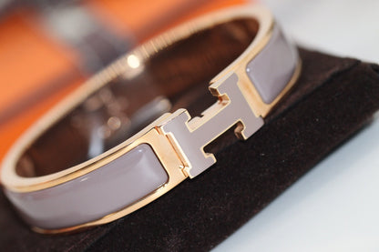 [⭐Sparkve]H BRACELET 12MM BROWN