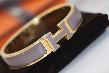 [⭐Sparkve]H BRACELET 12MM BROWN